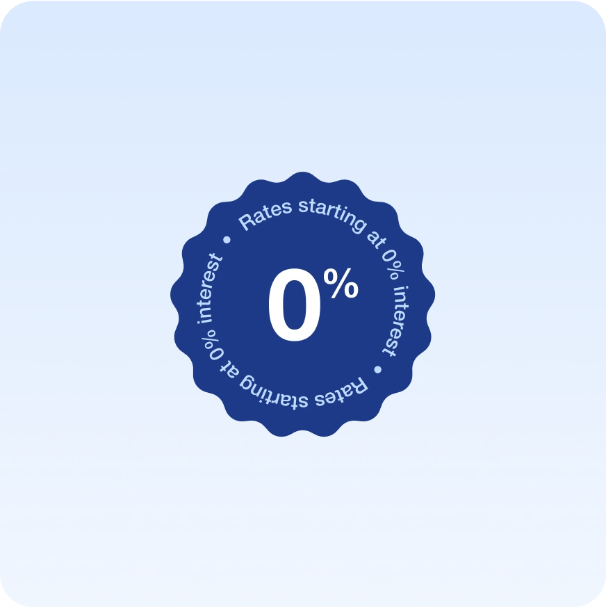 Zero percent rates