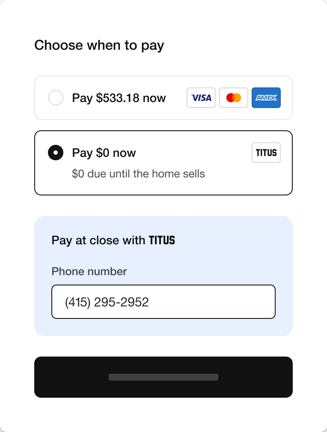 Ways to pay